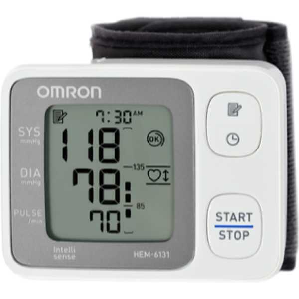 Omron HEM 6232T Wrist Blood Pressure Monitor Black - Lowest Price